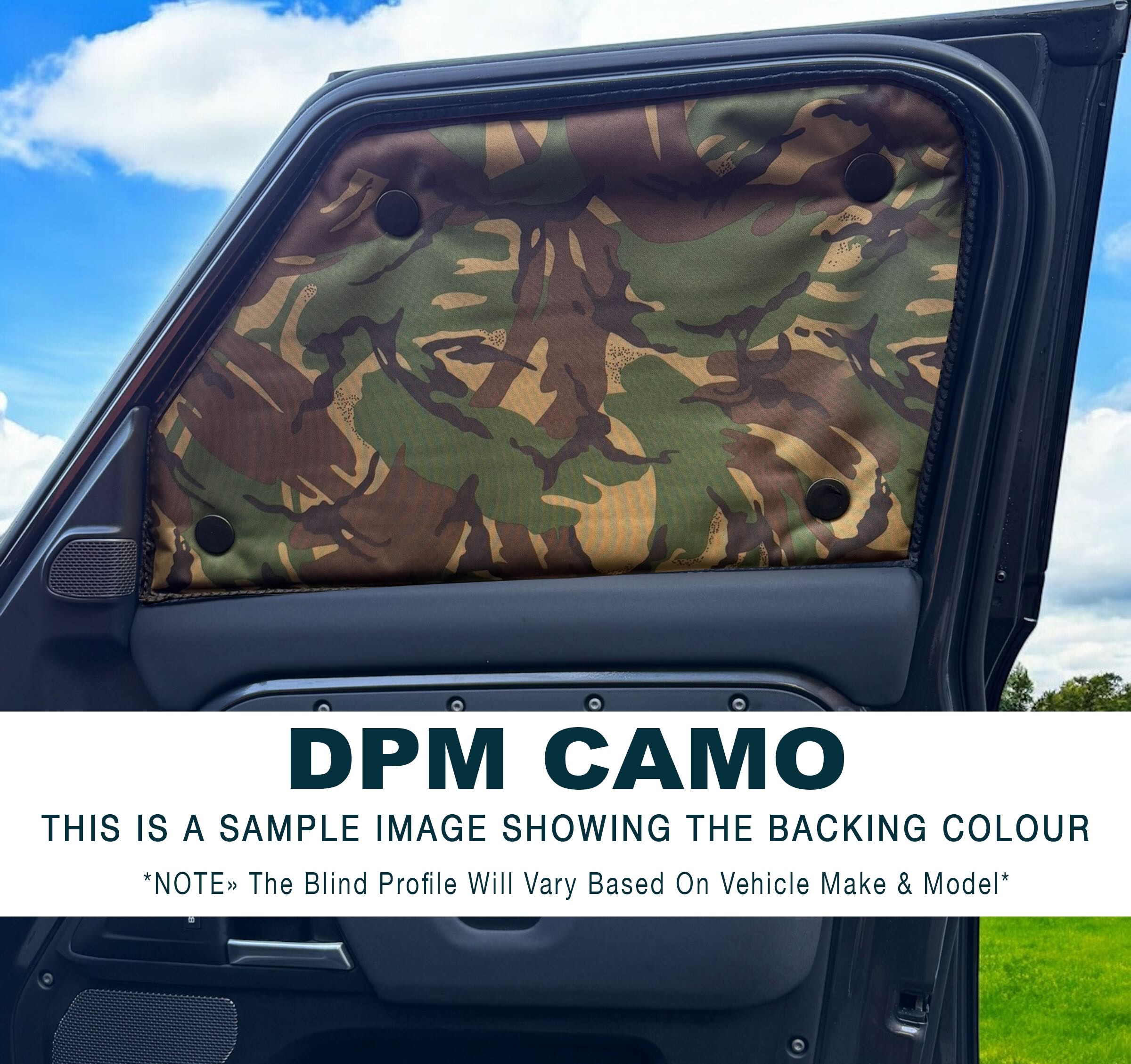 Thermal Blinds For Volkswagen Beetle (1964-Now) 3 Door CAMO - Picture 10 of 13