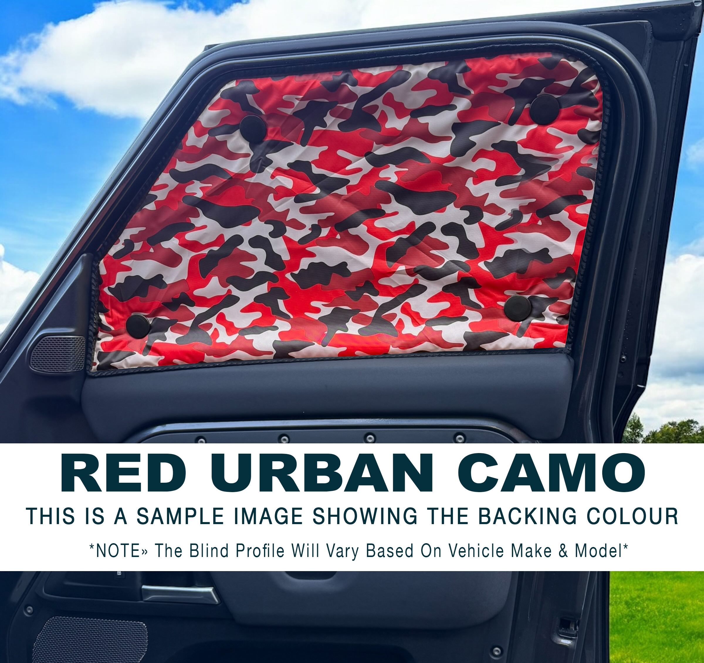 Thermal Blinds For Volkswagen Beetle (1964-Now) 3 Door CAMO - Picture 13 of 13