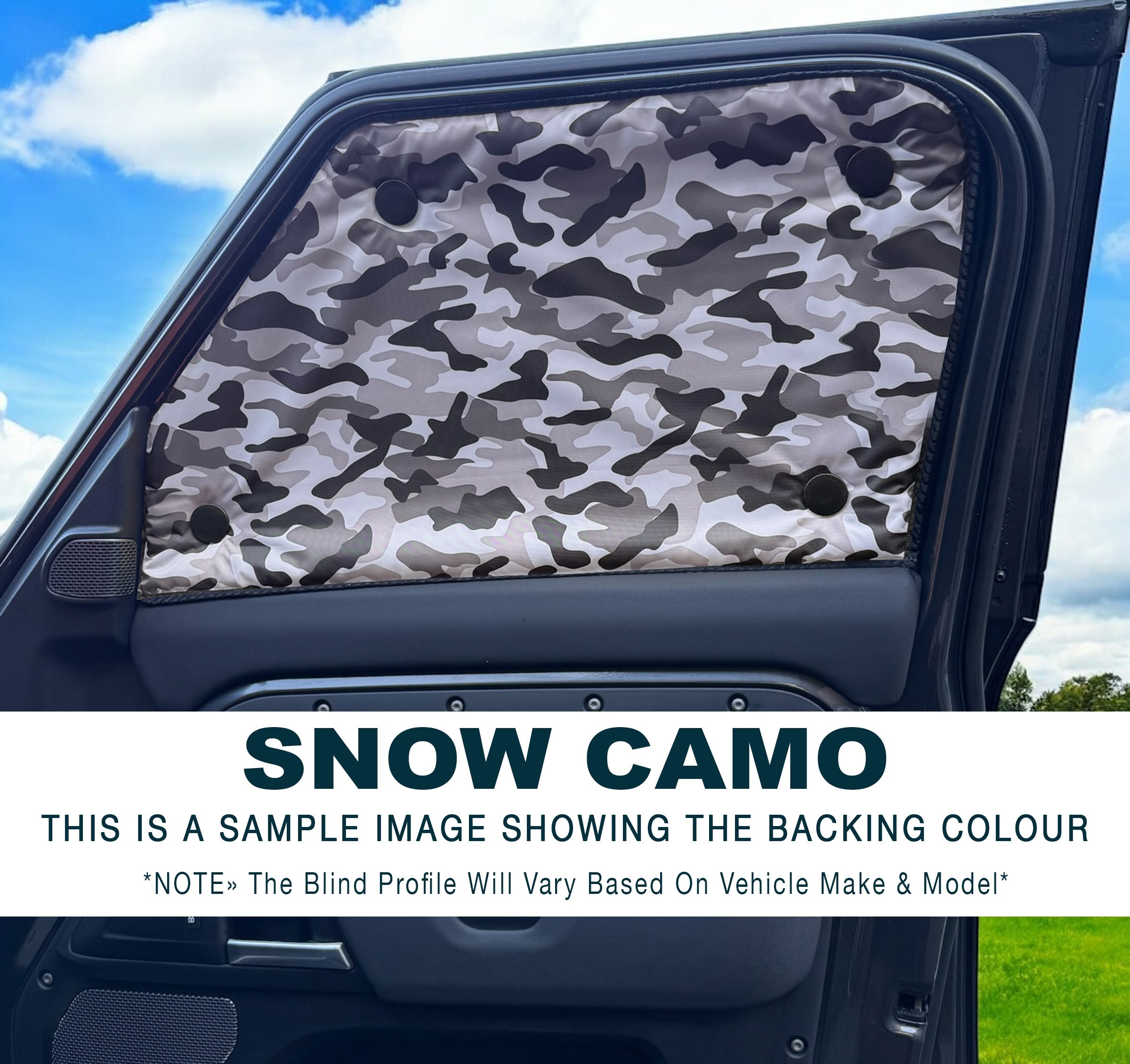 Thermal Blinds For Volkswagen Beetle (1964-Now) 3 Door CAMO - Picture 12 of 13